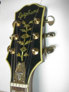 Gold Truss Rod on 1962 Epiphone Sheridan